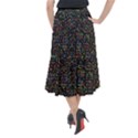 Seamless Pattern With Love Symbols Midi Mermaid Skirt View2