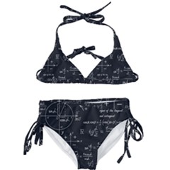 Mathematical Seamless Pattern With Geometric Shapes Formulas Kids  Classic Bikini Set by Vaneshart