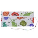 Dangerous Streptococcus Lactobacillus Staphylococcus Others Microbes Cartoon Style Vector Seamless Roll Up Canvas Pencil Holder (S) View2