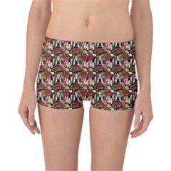 Swimmer 20s Brown Boyleg Bikini Bottoms by snowwhitegirl
