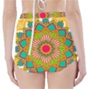 Mandala Patterns Yellow High-Waisted Bikini Bottoms View2