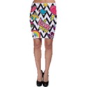 Vector Romantic Love Seamless Pattern Bodycon Skirt View1