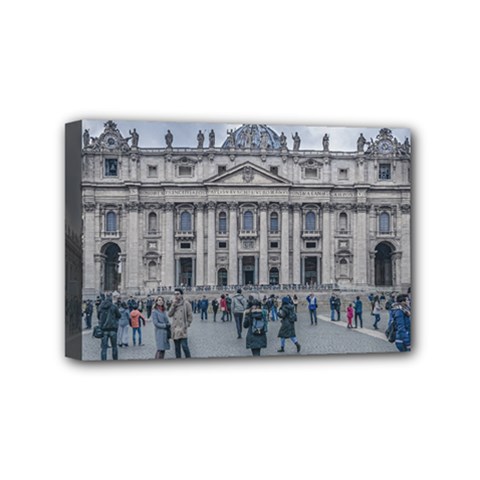 Saint Peters Square, Vatican City, Italy Mini Canvas 6  X 4  (stretched) by dflcprintsclothing