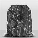 Black And White Intricate Geometric Print Drawstring Bag (Small) View1