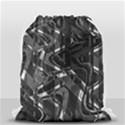 Black And White Intricate Geometric Print Drawstring Bag (Small) View2
