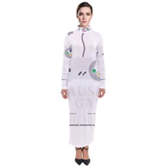 Ipaused2 Turtleneck Maxi Dress by ChezDeesTees