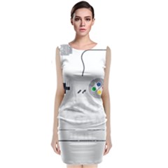 Ipaused2 Sleeveless Velvet Midi Dress by ChezDeesTees
