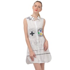 Ipaused2 Sleeveless Shirt Dress by ChezDeesTees