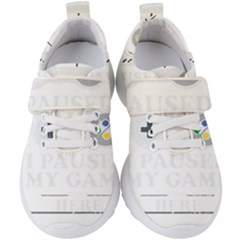 Ipaused2 Kids  Velcro Strap Shoes by ChezDeesTees