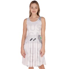 Ipaused2 Knee Length Skater Dress With Pockets by ChezDeesTees
