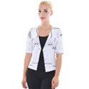 I Had to Pause My Game to Be Here Cropped Button Cardigan View1