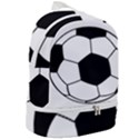 Soccer Lovers Gift Zip Bottom Backpack View2