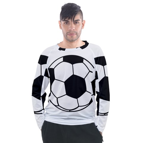Soccer Lovers Gift Men s Long Sleeve Raglan Tee by ChezDeesTees