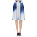 Blue Strips Flared Midi Skirt View2