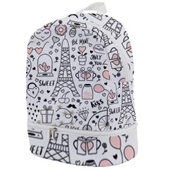 Big-collection-with-hand-drawn-objects-valentines-day Zip Bottom Backpack by Vaneshart