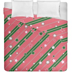 Christmas-background-star Duvet Cover Double Side (king Size) by Vaneshart
