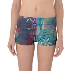 Flower Dna Reversible Boyleg Bikini Bottoms by RobLilly