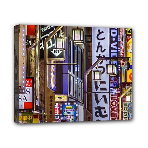 Shinjuku District Urban Night Scene, Tokyo Japan Canvas 10  X 8  (stretched) by dflcprintsclothing