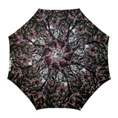 Saucer Magnolia Tree Ii Golf Umbrellas by okhismakingart