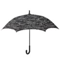 Black And White Texture Print Hook Handle Umbrellas (Small) View3