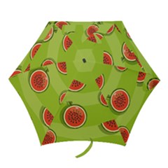 Seamless Background With Watermelon Slices Mini Folding Umbrellas by BangZart