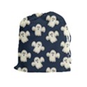 Hand drawn ghost pattern Drawstring Pouch (XL) View1