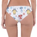 Cute cartoon robots seamless pattern Reversible Hipster Bikini Bottoms View2