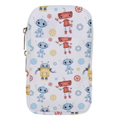 Cute Cartoon Robots Seamless Pattern Waist Pouch (small) by BangZart