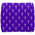 White and purple art-deco pattern Back Support Cushion View1