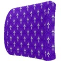 White and purple art-deco pattern Back Support Cushion View3