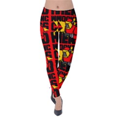 Working Class Hero - Welders And Other Handymen Are True Heroes - Work Velvet Leggings by DinzDas