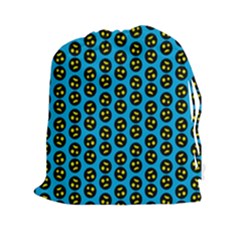 0059 Comic Head Bothered Smiley Pattern Drawstring Pouch (2xl) by DinzDas