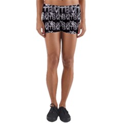 Mountain Bike - Mtb - Hardtail And Dirt Jump 2 Yoga Shorts by DinzDas