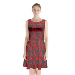 015 Mountain Bike - Mtb - Hardtail And Downhill Sleeveless Waist Tie Chiffon Dress by DinzDas