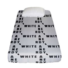 White And Nerdy - Computer Nerds And Geeks Fitted Sheet (single Size) by DinzDas