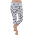 White And Nerdy - Computer Nerds And Geeks Lightweight Velour Capri Yoga Leggings View1