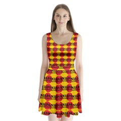 Japan Nippon Style - Japan Sun Split Back Mini Dress  by DinzDas