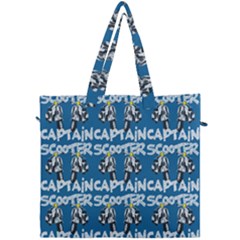 Scooter Captain - Moped And Scooter Riding Canvas Travel Bag by DinzDas