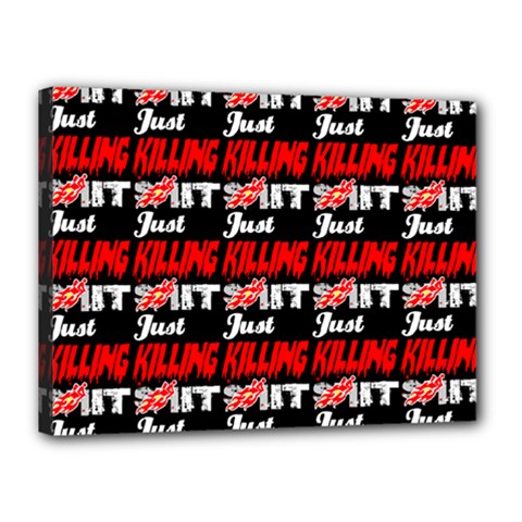 Just Killing It - Silly Toilet Stool Rocket Man Canvas 16  X 12  (stretched) by DinzDas