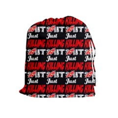 Just Killing It - Silly Toilet Stool Rocket Man Drawstring Pouch (xl) by DinzDas