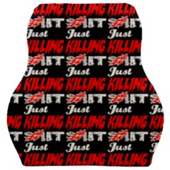Just Killing It - Silly Toilet Stool Rocket Man Car Seat Velour Cushion  by DinzDas