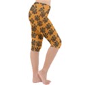 Inka Cultur Animal - Animals And Occult Religion Lightweight Velour Cropped Yoga Leggings View3