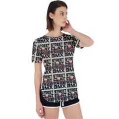 Bmx And Street Style - Urban Cycling Culture Perpetual Short Sleeve T-shirt by DinzDas
