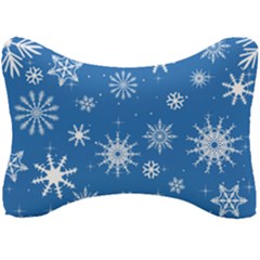 Winter Time And Snow Chaos Seat Head Rest Cushion by DinzDas