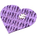Normal People And Business People - Citizens Wooden Puzzle Heart View2