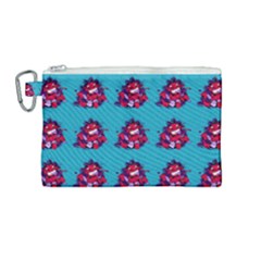 Little Devil Baby - Cute And Evil Baby Demon Canvas Cosmetic Bag (medium) by DinzDas