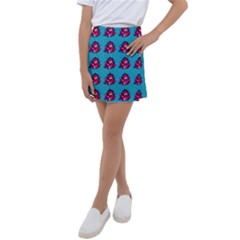 Little Devil Baby - Cute And Evil Baby Demon Kids  Tennis Skirt by DinzDas