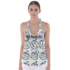 Monster Party - Hot Sexy Monster Demon With Ugly Little Monsters Babydoll Tankini Top by DinzDas