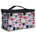Adorable seamless cat head pattern01 Cosmetic Storage View2