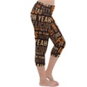 When Food Is Love Lightweight Velour Capri Yoga Leggings View3